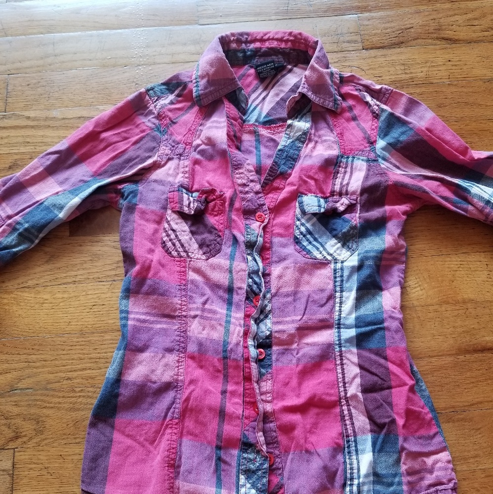 Red plaid shirt